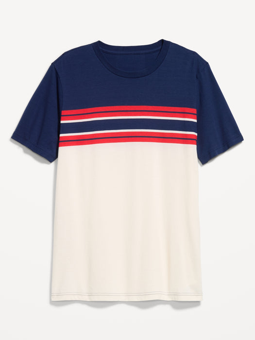 Crew-Neck Striped T-Shirt