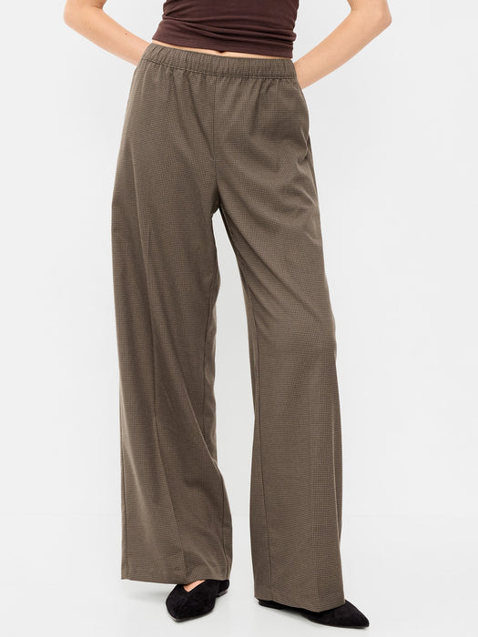 High-Waisted Wide-Leg Trouser