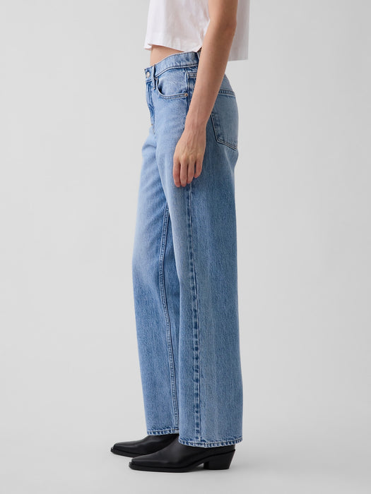 Mid Rise Straight Taper Jeans