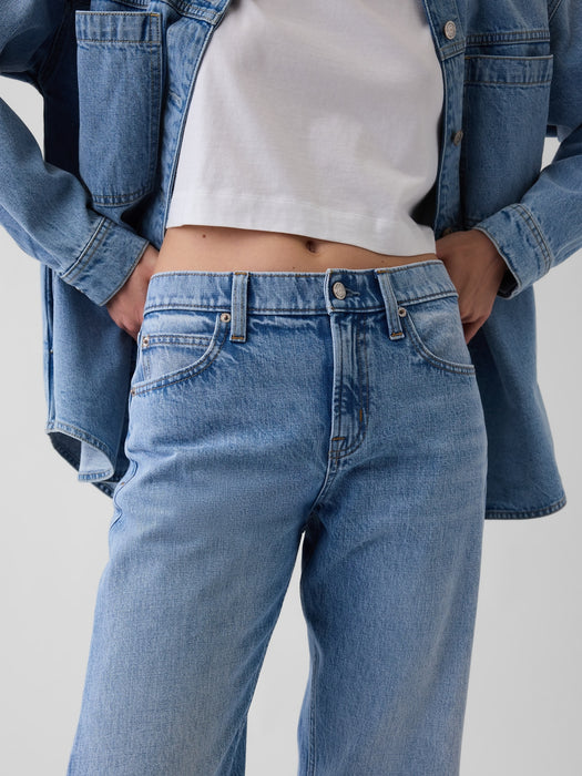 Mid Rise Straight Taper Jeans