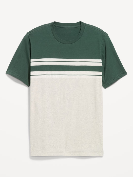 Crew-Neck Striped T-Shirt