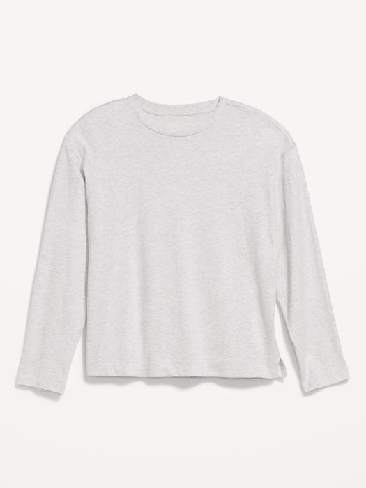 Vintage Long-Sleeve Crew-Neck T-Shirt