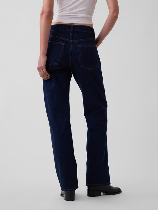 Mid Rise Straight Taper Jeans