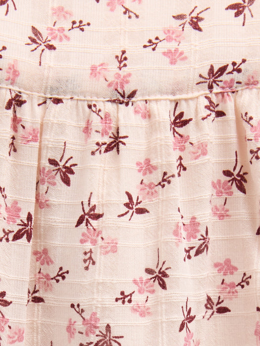 Baby Floral Ruffle Overalls