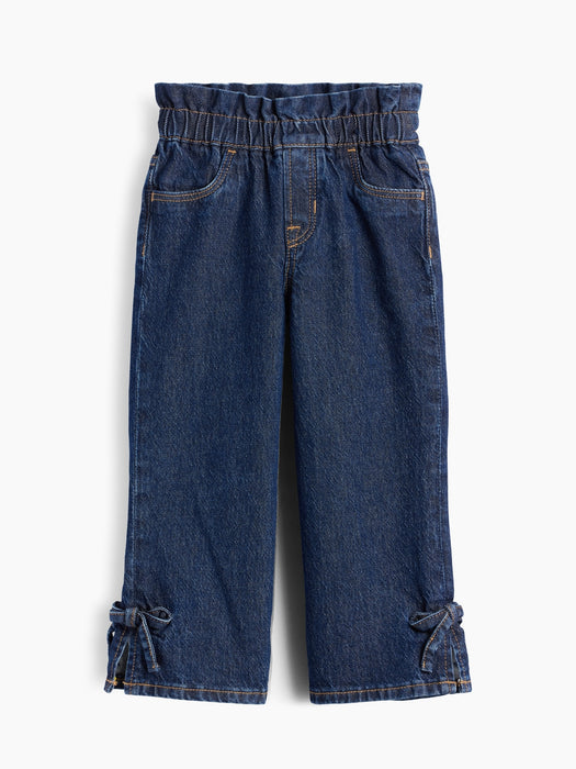 Baby & Toddler Bow Split-Hem Stride Jeans