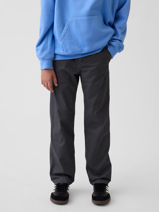 Kids Uniform Stretch Relaxed Straight Khakis