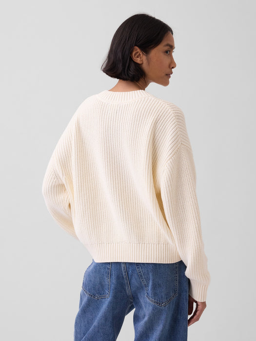 100% Cotton Oversized Shaker Sweater
