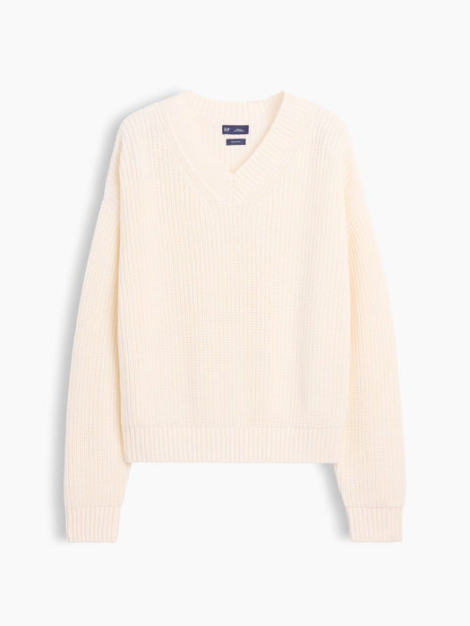 100% Cotton Oversized Shaker Sweater