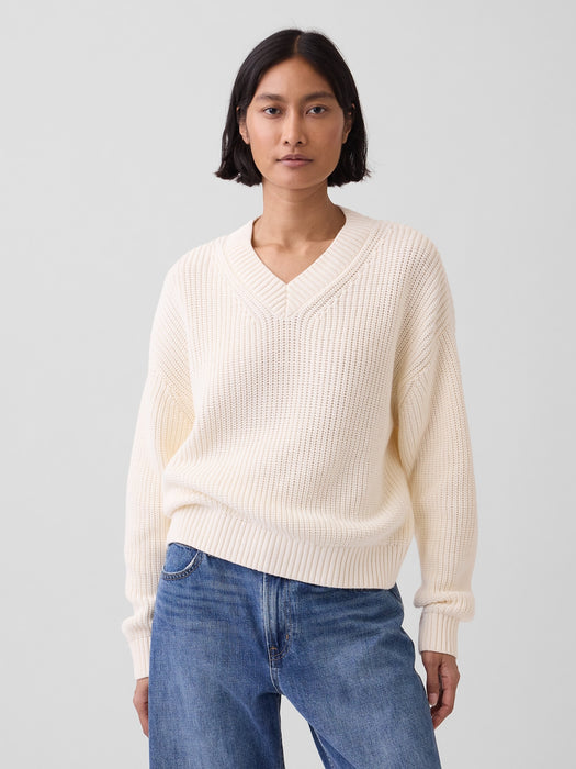 100% Cotton Oversized Shaker Sweater