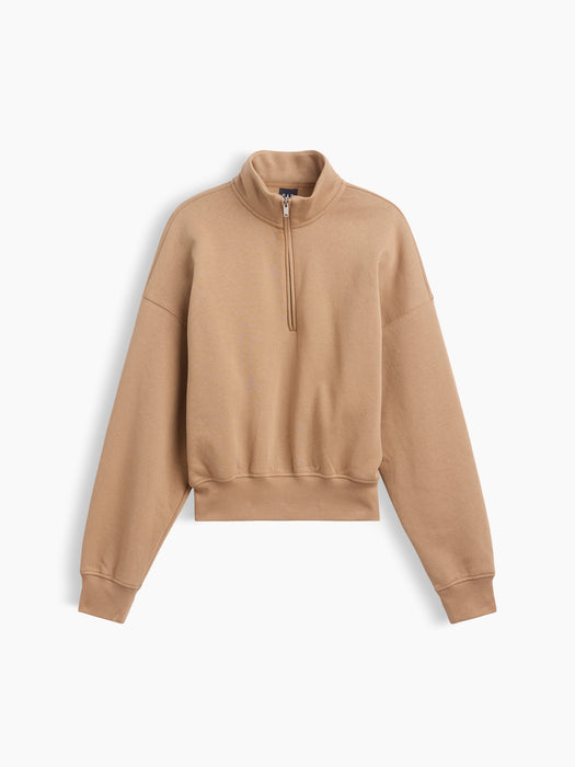 VintageSoft Oversized Half-Zip Wedge Pullover