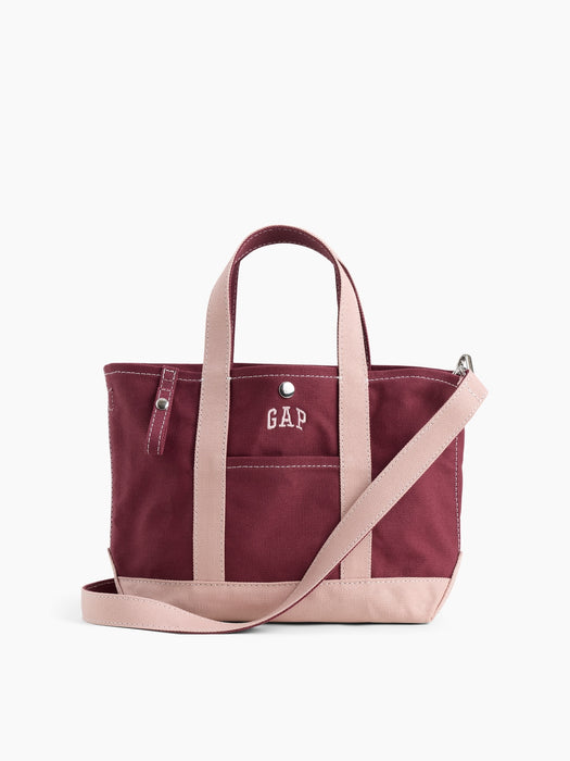 Canvas Logo Mini Tote Bag