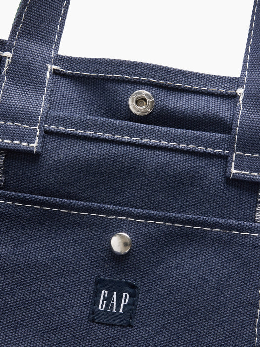 Canvas Logo Mini Tote Bag