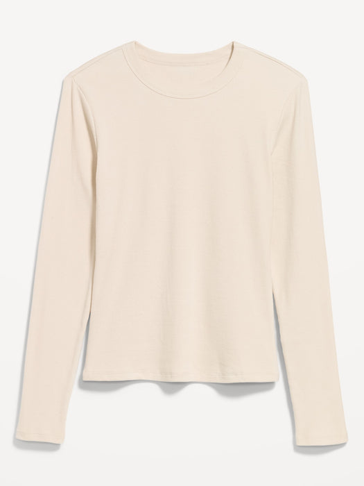 Snug Long-Sleeve Ribbed T-Shirt