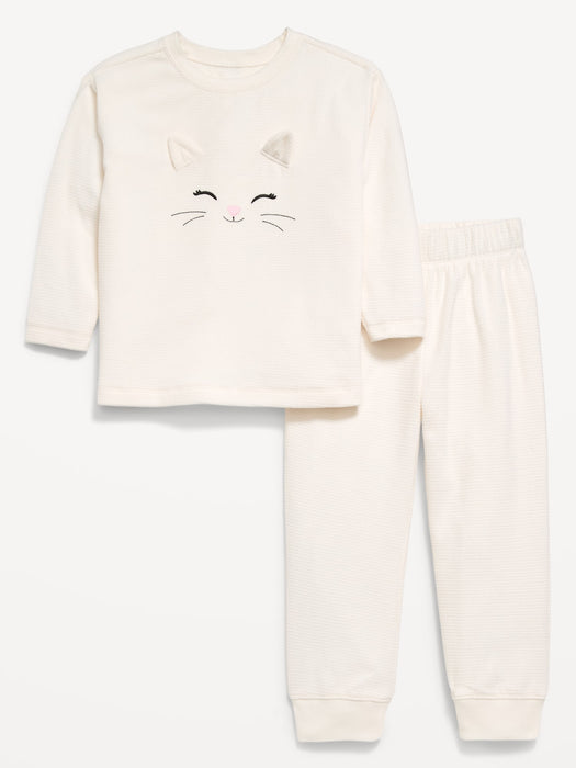 Microfleece Pajama Set for Toddler & Baby