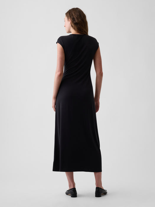 Cap-Sleeve Maxi Dress