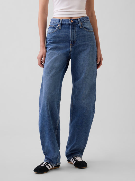 High-Rise-Barrel-Jeans