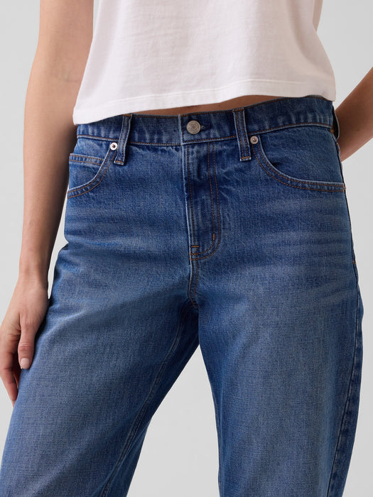 Mid Rise Straight Taper Jeans