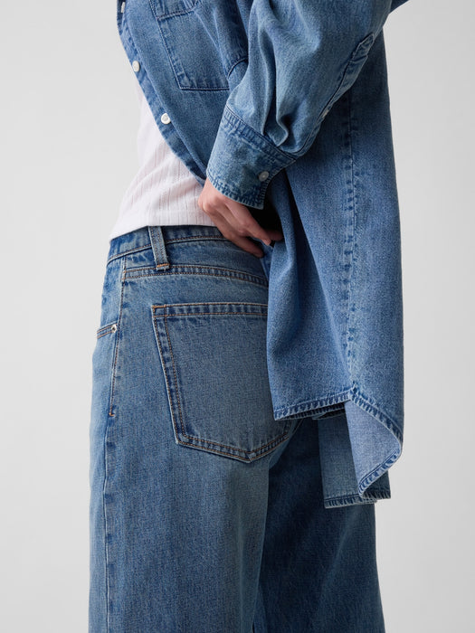 Mid Rise Straight Taper Jeans