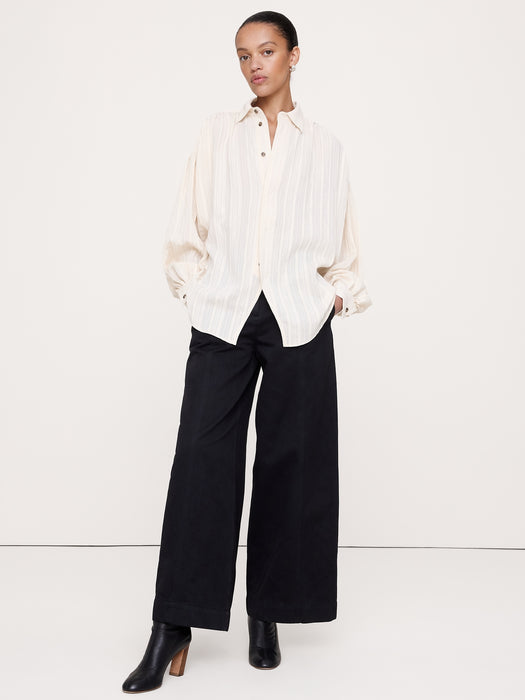 Oversized Textured Shirt