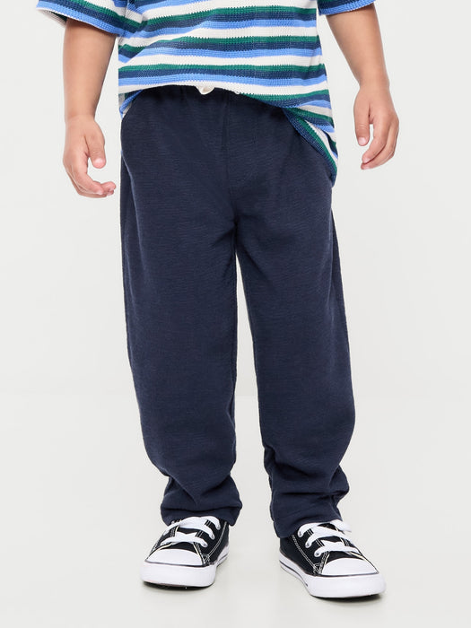 Barrel-Leg Knit Pants for Toddler Boys