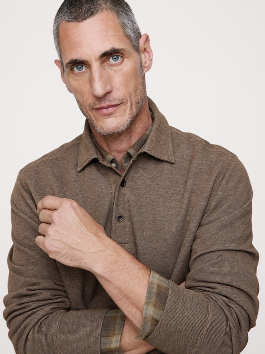 Slub Double-Knit Polo