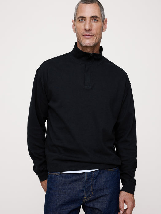 Luxury-Touch Half-Zip Pullover