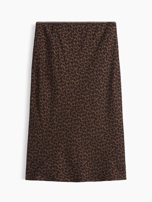 Satin Bias-Cut Skirt