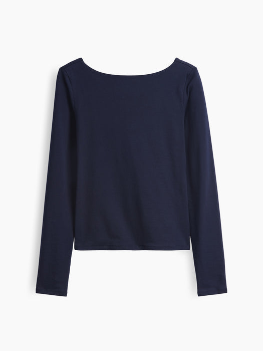 CloseKnit Jersey Scoop-Back T-Shirt