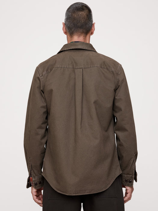 Cotton Twill Shirt Jacket