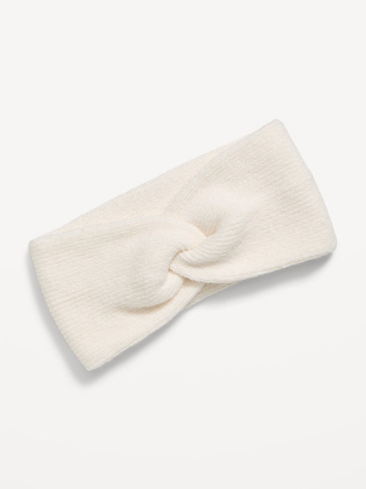 Rib-Knit Twist-Front Headband