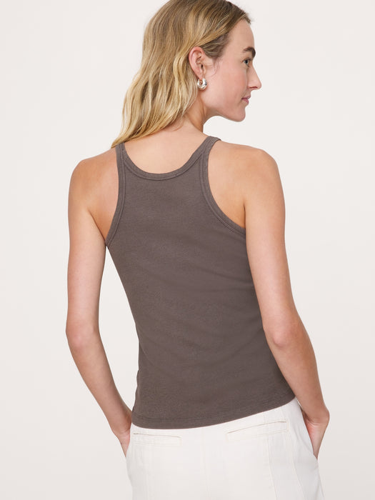 Ribbed Scoop-Neck Camisole