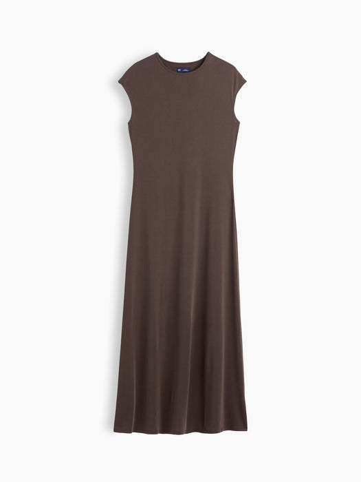 Cap-Sleeve Maxi Dress
