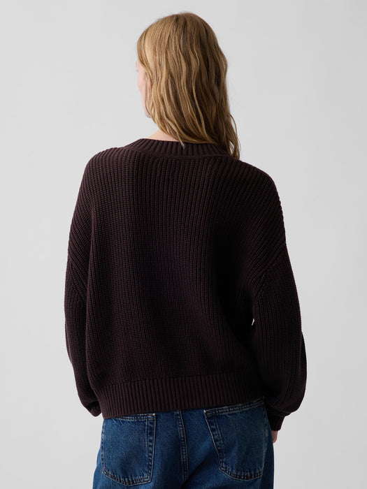 100% Cotton Oversized Shaker Sweater