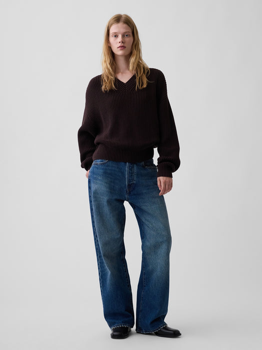 100% Cotton Oversized Shaker Sweater