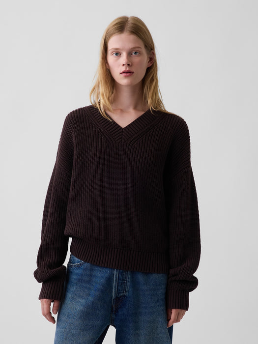 100% Cotton Oversized Shaker Sweater