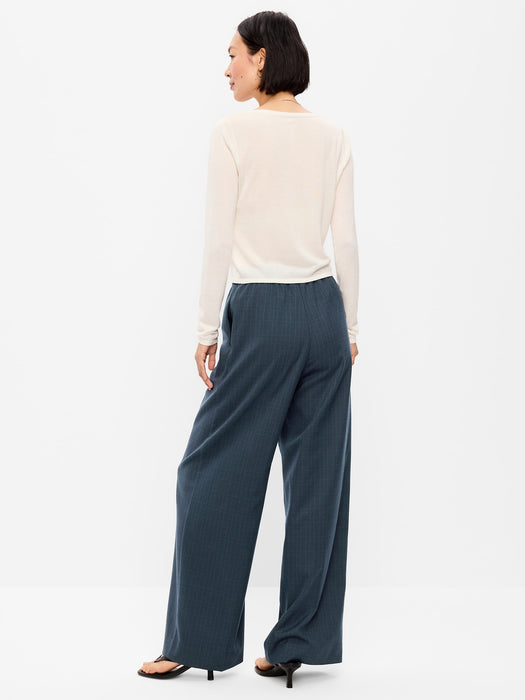 High-Waisted Wide-Leg Trouser