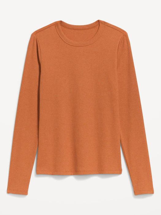 Snug Long-Sleeve Ribbed T-Shirt