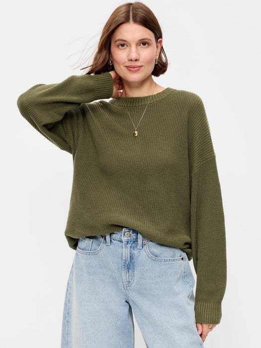 Seaside Cotton Shaker Oversized Tunic Sweater