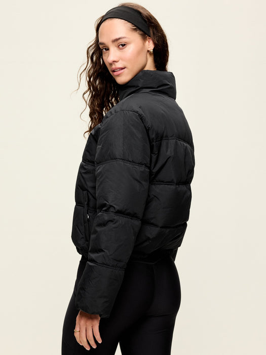 Funnel-Neck Core Puffer Jacket