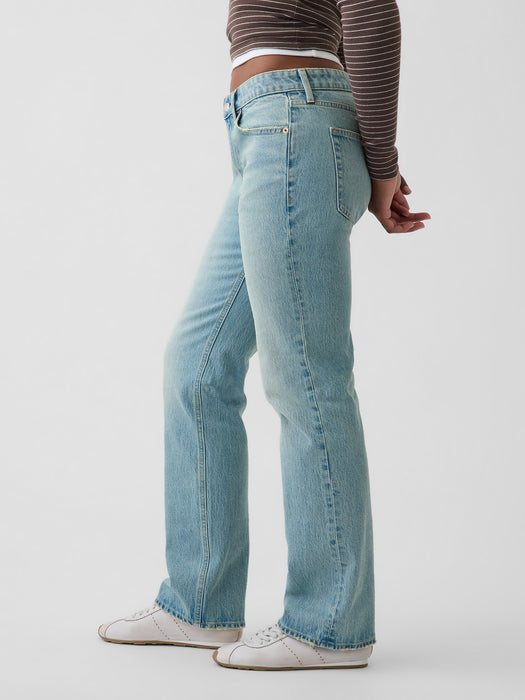 Curvy Mid Rise Relaxed Straight Jeans