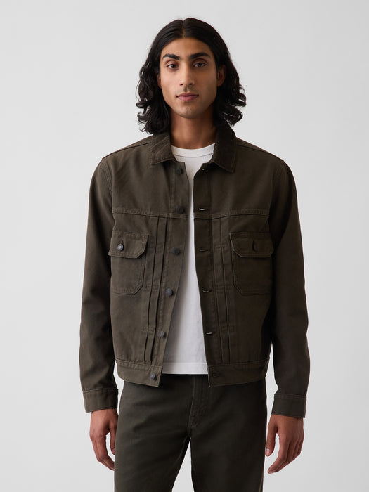 Canvas Denim Trucker Jacket