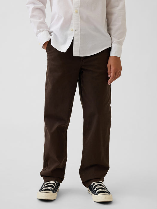 Kids Uniform Stretch Loose Khakis