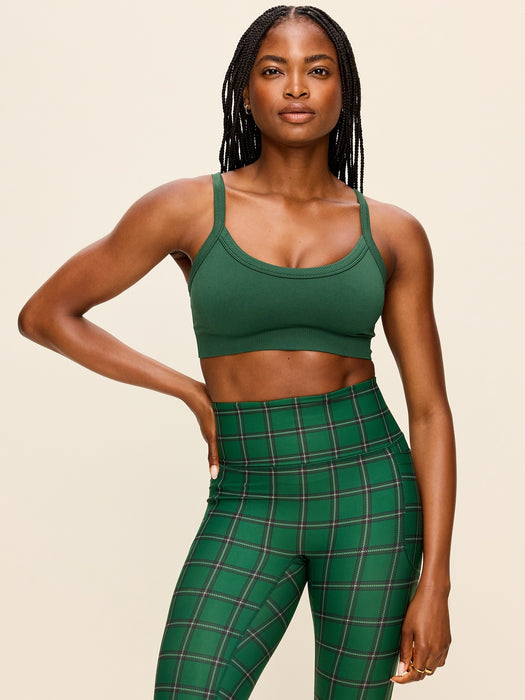 Light Support Fluid Seamless Ribbed Sports Bra