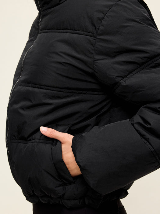 Funnel-Neck Core Puffer Jacket