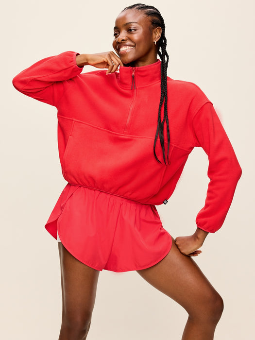 Oversized Half-Zip Performance Fleece Pullover
