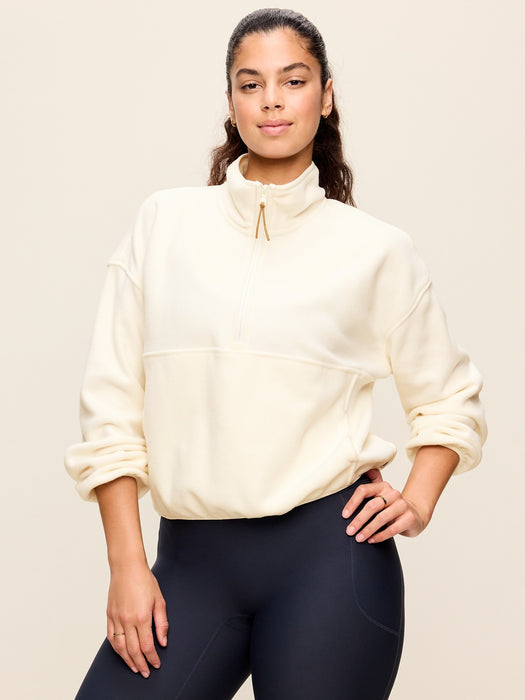 Oversized Half-Zip Performance Fleece Pullover