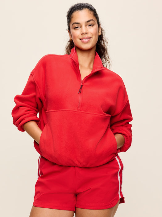 Oversized Half-Zip Performance Fleece Pullover