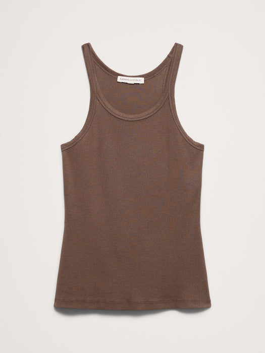 Ribbed Scoop-Neck Camisole