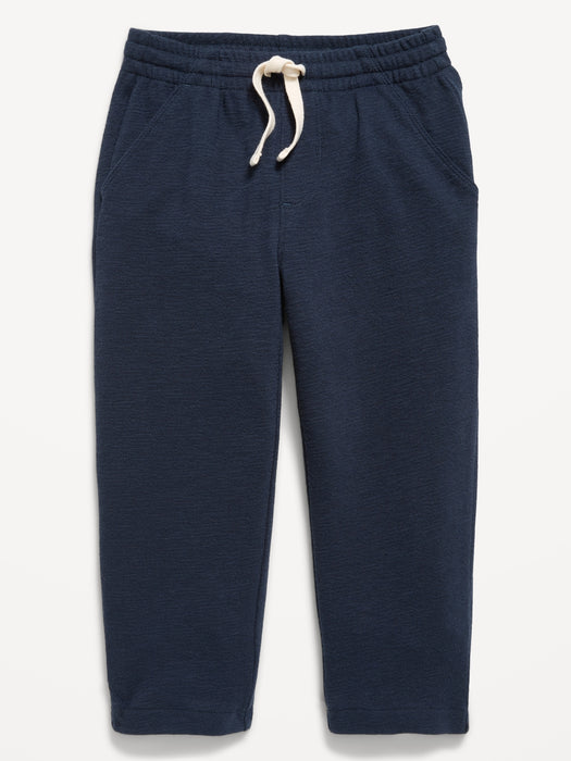 Barrel-Leg Knit Pants for Toddler Boys