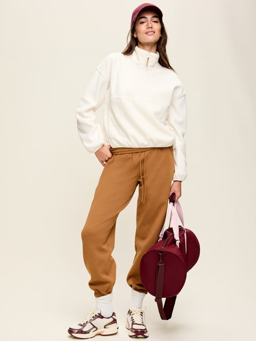 Oversized Half-Zip Performance Fleece Pullover